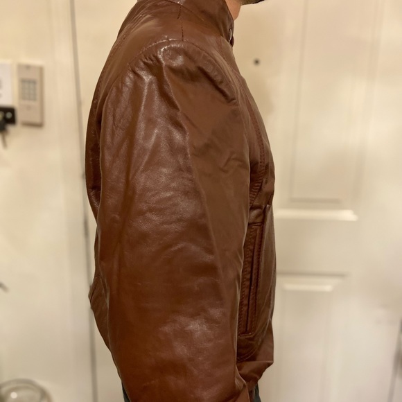 THE LEATHER RANCH GENUINE LEATHER 70s JACKET - Picture 2 of 8